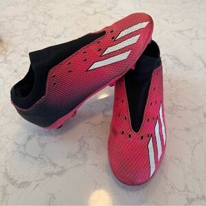 Adidas X Speedportal FG Kids Pink Cleats - size 3.5